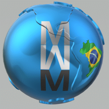 Globo Azul Manji Web Marketing, transparente